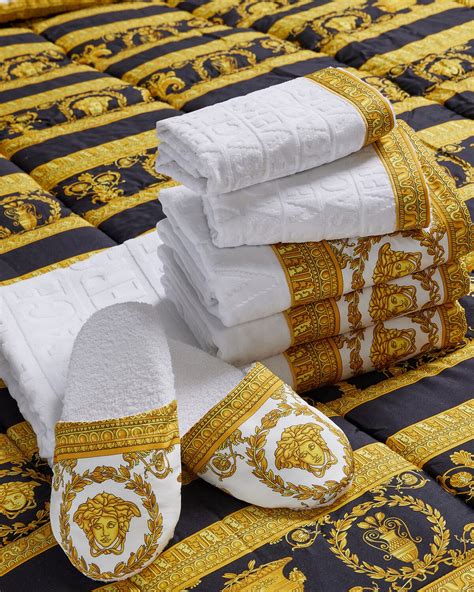 hand versace towels|versace towels set.